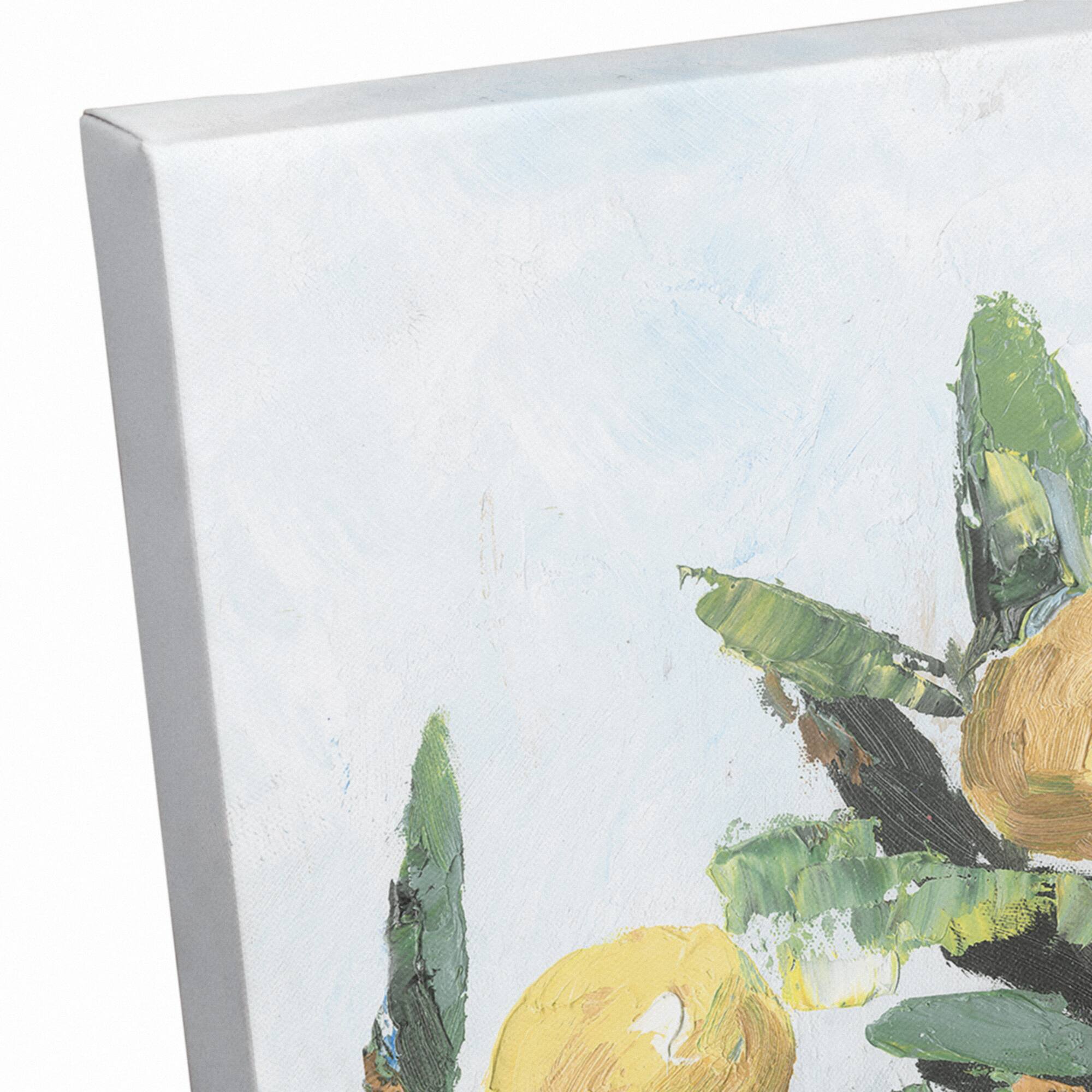 Painted Lemon Tree 16" x 20" Canvas Wall Art
